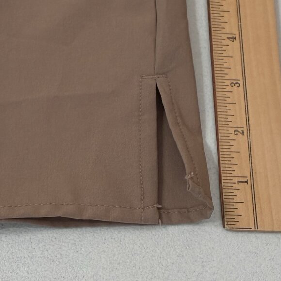 Fintech Fishing Shirt Mens XL Beige Vented Pocket Short Sleeve Moisture Control - Picture 8 of 10